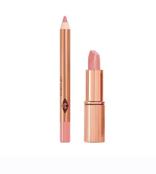 Набор помады и карандаша для губ Charlotte Tilbury Mini Pillow Talk Fair Lipstick & Liner Set 2255 фото