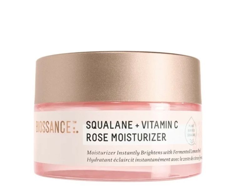 Зволожувальний крем зі скваланом та вітаміном С Biossance Squalane and Vitamin C Rose Moisturiser 50ml 651 фото