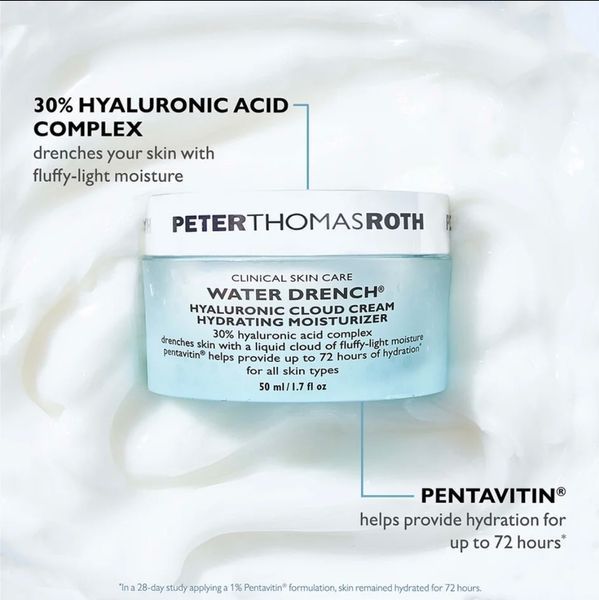 Зволожуючий крем для обличчя Peter Thomas Roth Water Drench&reg; Hyaluronic Cloud Cream Hydrating Moisturizer 50 м 2516 фото