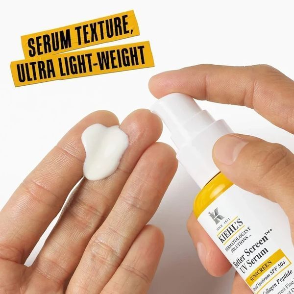 Kiehl's Better Screen UV Serum SPF 50+ Сонцезахисна сироватка для обличчя з колагеновим пептидом 2533851939 фото