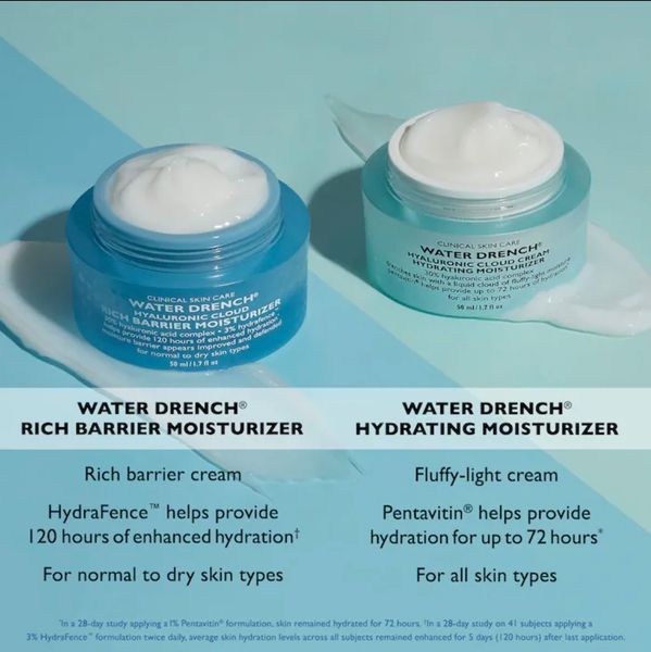 Увлажняющий крем для защиты барьера кожи Peter Thomas Roth Water Drench Hyaluronic Cloud Rich Barrier Moisturizer 50 мл 2165 фото