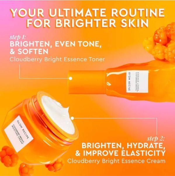 Зволожуючий крем для сяяння шкіри Glow Recipe Cloudberry Bright Refillable Cream Moisturizer 50 мл 286 фото