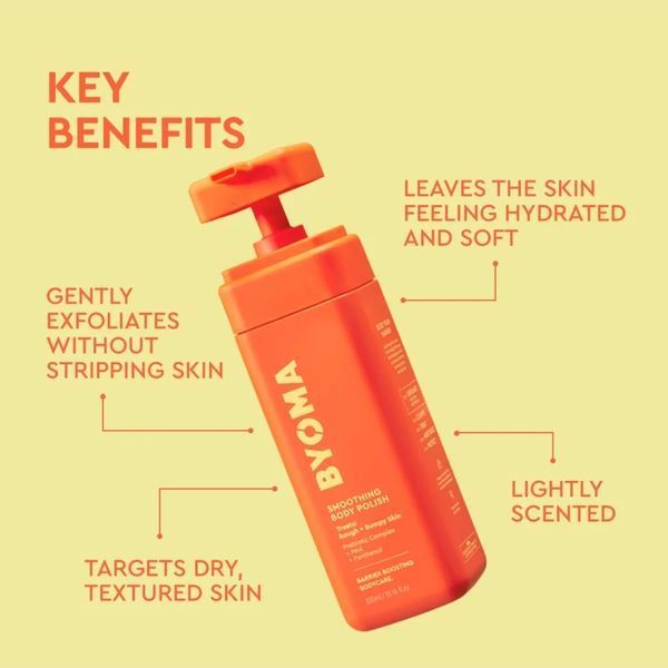 Пілінг скраб для тіла BYOMA Smoothing Body Polish 300 мл 11 фото