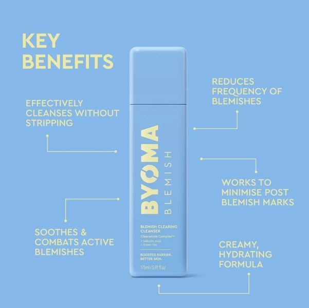 Очисний засіб проти прищів BYOMA Blemish Clearing Cleanser 175 ml 145 фото