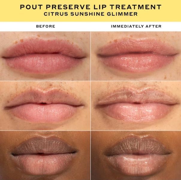 Пептидний бальзам для губ Olehenriksen Pout Preserve Hydrating Peptide Lip Treatment Citrus Sunshine Glimmer 12 мл 66 фото