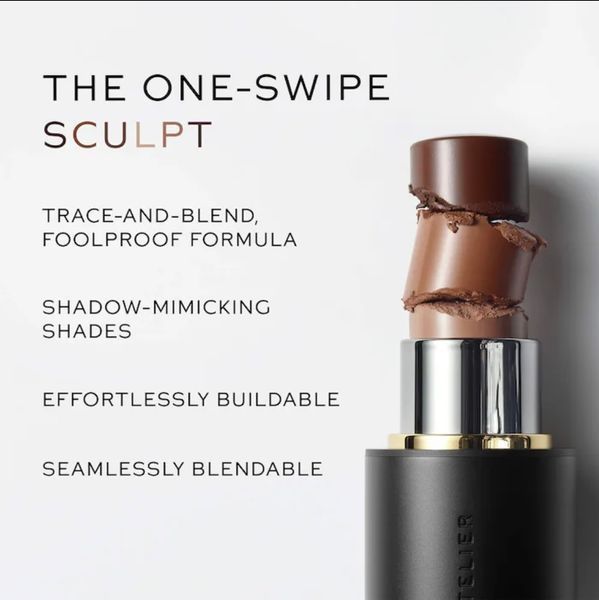 Кремовий скульптор для обличчя Westman Atelier Mini Petite Face Trace Cream Contour Stick Biscuit 2,5 гр 635 фото