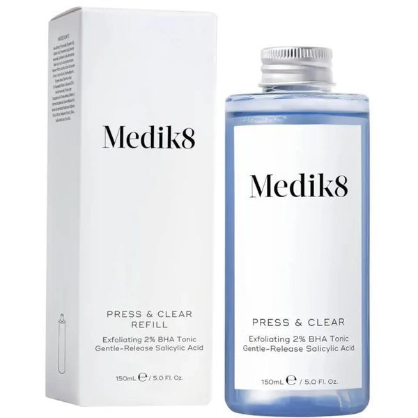 Відлущувальний BHA-тонік з 2% саліцил. к-тою Medik8 Press and Clear Refill 150 мл 2050772937 фото