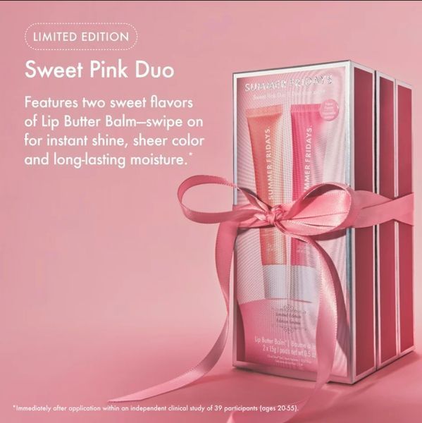 Набір бальзамів для губ Summer Fridays Sweet Pink Duo 2*15 мл 656 фото