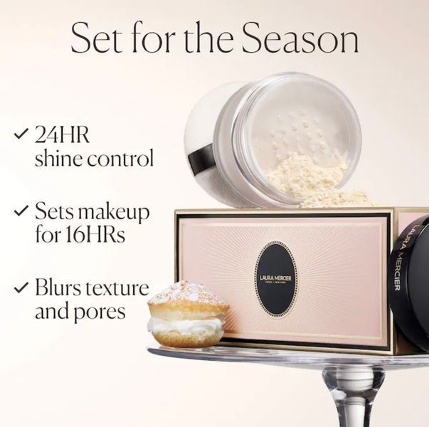 Пудра + Пухівка у подарунок Laura Mercier Indulgent Icons Translucent Loose Powder & Velour Puff Duo Gift Set 29 g 269 фото