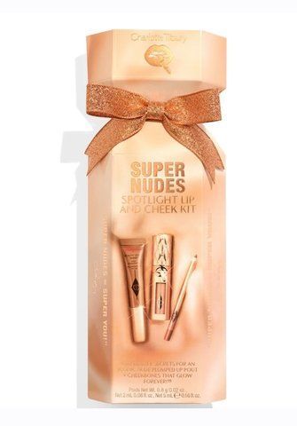 Лімітований набір косметики для обличчя Charlotte Tilbury Pillow Talk Iconic Lip And Cheek Kit Supernudes 551 фото
