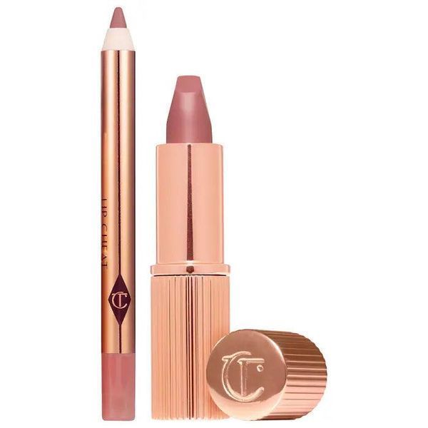 Набор помады и карандаша для губ Charlotte Tilbury Mini Pillow Talk Lipstick & Liner Set 2398398048 фото