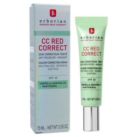 Крем коректор з центеллою азіатський проти почервонінь Erborian CC Red Correct spf 25, 15 ml 1407684228 фото
