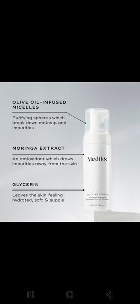 Міцелярний мус пінка для вмивання Medik8 Micellar Mousse Purifying & Nourishing Effortless Rinse-Off Cleanser 150 мл 2652 фото