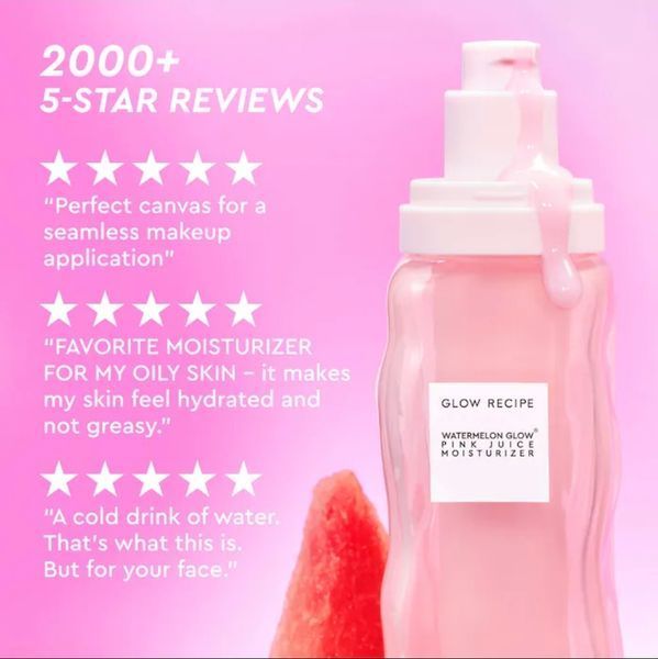 Увлажняющий крем без масла для лица Glow Recipe Mini Watermelon Pink Juice Oil-Free Moisturizer 25 мл 25 фото