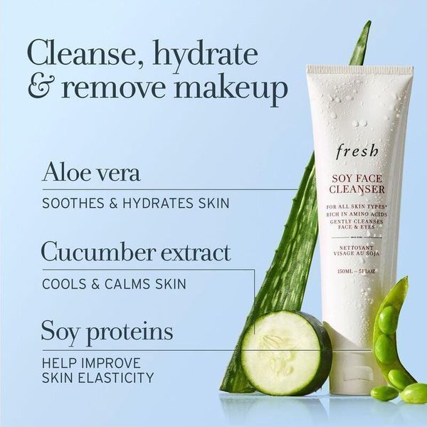 Засіб для вмивання обличчя 50ml Fresh Soy pH-Balanced Hydrating Face Wash 2502209065 фото