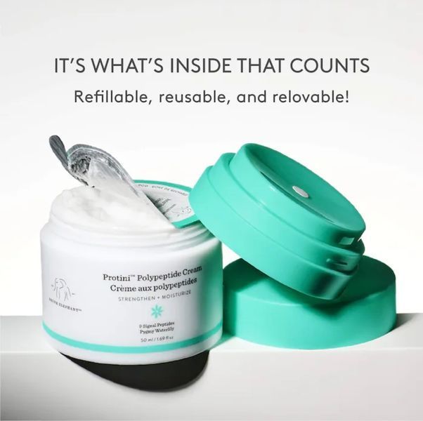 Увлажняющий крем с пептидами для лица Drunk Elephant Protini&trade; Polypeptide Firming Refillable Moisturizer with Peptides 50 мл 57 фото